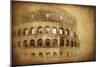 Vintage Photo of Coliseum in Rome, Italy-null-Mounted Photographic Print