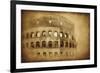 Vintage Photo of Coliseum in Rome, Italy-null-Framed Photographic Print