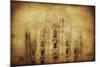 Vintage Photo of Duomo Di Milano, Milan, Italy-null-Mounted Photographic Print