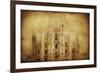 Vintage Photo of Duomo Di Milano, Milan, Italy-null-Framed Photographic Print
