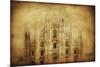 Vintage Photo of Duomo Di Milano, Milan, Italy-null-Mounted Photographic Print