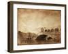 Vintage Photo of Grand Canal and Rialto Bridge in Venice, Italy-null-Framed Photographic Print