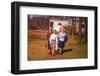 Vintage Photo - Parents with Adolescent Daughter, Sixties-Elzbieta Sekowska-Framed Photographic Print