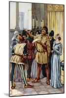 Vintage Picture Card Depicting Scene from the Opera Gianni Schicchi, 1918-Giacomo Puccini-Mounted Giclee Print