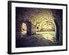 Vintage Picture of Dungeon, Cellar in Retro Style.-Maciej Bledowski-Framed Premium Photographic Print