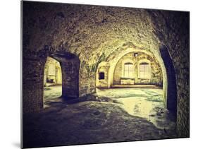 Vintage Picture of Dungeon, Cellar in Retro Style.-Maciej Bledowski-Mounted Photographic Print