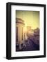 Vintage Picture of Santiago De Chile Downtown.-Maciej Bledowski-Framed Photographic Print