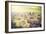 Vintage Picture of Santiago De Chile Downtown.-Maciej Bledowski-Framed Photographic Print