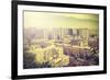 Vintage Picture of Santiago De Chile Downtown.-Maciej Bledowski-Framed Photographic Print