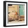 Vintage Pink Bike-Mandy Lynne-Framed Art Print