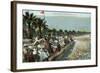 Vintage Plaza Del Mar-null-Framed Art Print