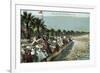 Vintage Plaza Del Mar-null-Framed Art Print