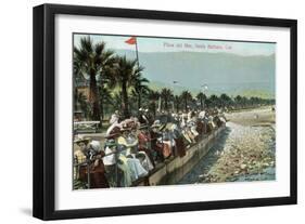 Vintage Plaza Del Mar-null-Framed Art Print