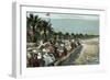 Vintage Plaza Del Mar-null-Framed Art Print