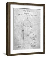 Vintage Police Handcuffs Patent-Cole Borders-Framed Art Print