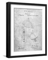 Vintage Police Handcuffs Patent-Cole Borders-Framed Art Print