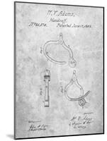 Vintage Police Handcuffs Patent-Cole Borders-Mounted Art Print