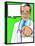 Vintage Pop Art Doctor with Pointing Hand-jorgenmac-Stretched Canvas