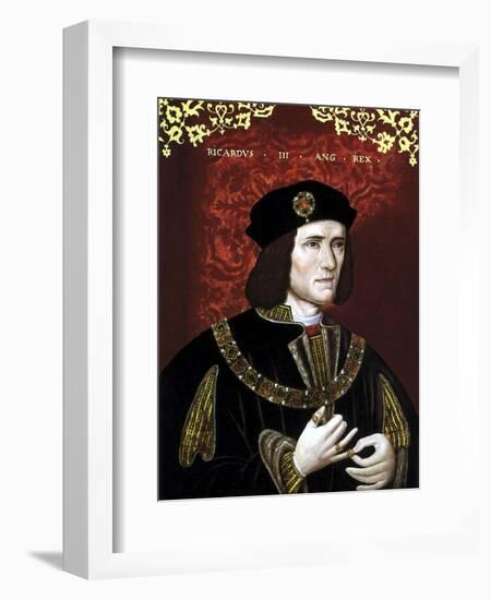 Vintage Portrait of King Richard Iii of England-Stocktrek Images-Framed Art Print
