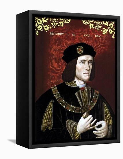 Vintage Portrait of King Richard Iii of England-Stocktrek Images-Framed Stretched Canvas