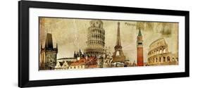 Vintage Postal Card - European Holidays-Maugli-l-Framed Art Print