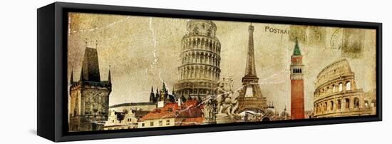 Vintage Postal Card - European Holidays-Maugli-l-Framed Stretched Canvas