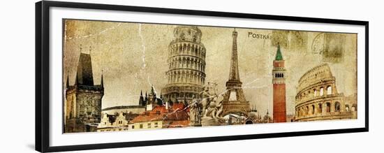 Vintage Postal Card - European Holidays-Maugli-l-Framed Premium Giclee Print