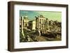 Vintage Postcard with Foro Romano-melis-Framed Photographic Print