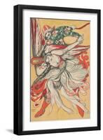 Vintage Poster design for the ballet The Firebird, 1915-Leon Bakst-Framed Giclee Print