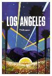 Los Angeles-Vintage Poster-Framed Art Print