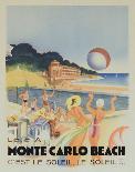 Monte Carlo Beach, 1931-Vintage Poster-Art Print