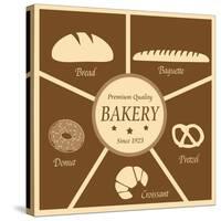 Vintage Poster Of Bakery-radubalint-Stretched Canvas
