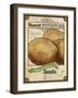 Vintage Potato Seed Packet-null-Framed Giclee Print