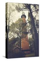 Vintage Presentation of the Currituck Beach Lighthouse in Corolla, North Carolina-pdb1-Stretched Canvas