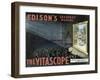 Vintage Print of a Movie Audience Watching a Screen-Stocktrek Images-Framed Art Print