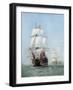 Vintage Print of Hms Victory of the Royal Navy-Stocktrek Images-Framed Art Print