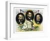 Vintage Print of Presidents James Garfield, Abraham Lincoln, and William Mckinley-Stocktrek Images-Framed Art Print