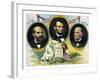 Vintage Print of Presidents James Garfield, Abraham Lincoln, and William Mckinley-Stocktrek Images-Framed Art Print