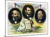 Vintage Print of Presidents James Garfield, Abraham Lincoln, and William Mckinley-Stocktrek Images-Mounted Art Print