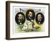 Vintage Print of Presidents James Garfield, Abraham Lincoln, and William Mckinley-Stocktrek Images-Framed Art Print