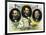 Vintage Print of Presidents James Garfield, Abraham Lincoln, and William Mckinley-Stocktrek Images-Framed Art Print