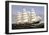 Vintage Print of the Clipper Ship Three Brothers-Stocktrek Images-Framed Premium Giclee Print