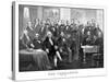 Vintage Print of the First Twenty-one Presidents Seated Together in the White House-Stocktrek Images-Stretched Canvas