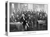 Vintage Print of the First Twenty-one Presidents Seated Together in the White House-Stocktrek Images-Stretched Canvas