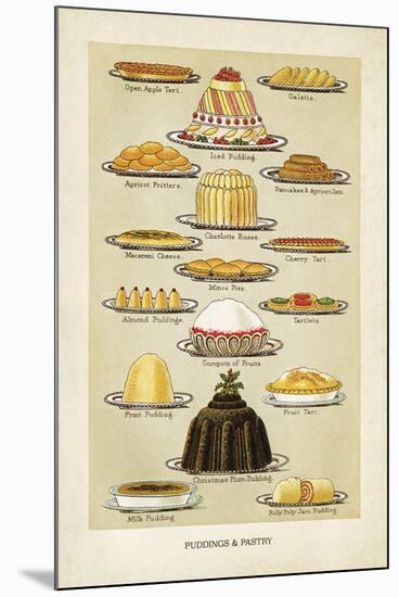 Vintage Puddings-The Vintage Collection-Mounted Giclee Print