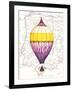 Vintage Purple Air Balloon-Hope Smith-Framed Art Print