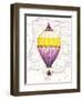 Vintage Purple Air Balloon-Hope Smith-Framed Art Print