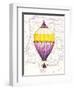 Vintage Purple Air Balloon-Hope Smith-Framed Art Print