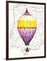 Vintage Purple Air Balloon-Hope Smith-Framed Art Print