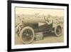 Vintage Racing Car on Pike's Peak-null-Framed Art Print